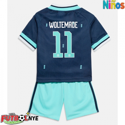 Camiseta Alemania Nick Woltemade #11 Visitante Equipación para niños Mundial 2026 manga corta (+ pantalones cortos)